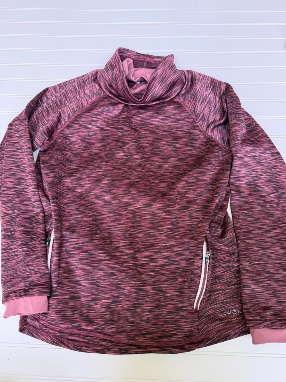 (185)Spyder Pink Space-Dyed Pullover Hoodie - Picture 1 of 6